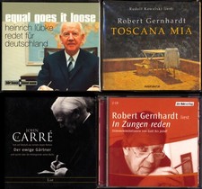 5 Hörbücher★H. LÜBKE★Robert GERNHARDT★LE CARRÉ★IN ZUNGEN REDEN★TOSCANA MIA★8 CDs