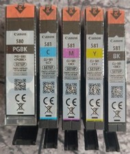 5 x Original Canon PGI-580 +