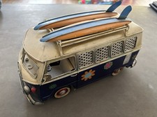 VW Bulli T1 Surf Board Spardose Metall Vintage Rat Look  Empi Bilderrahmen