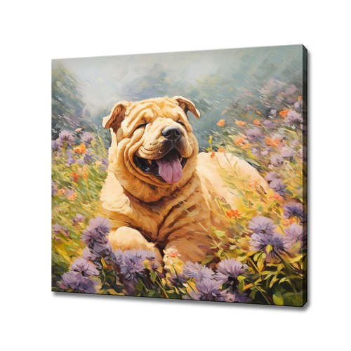 Shar pei hund blumenfeld - shar,
