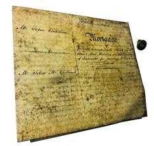 Indenture Mortgage Victorian 1879 Paper Ephemera Vintage ra