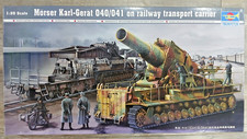 Trumpeter 1:35 MÖRSER KARL-GERAT 040 041 ON RAILWAY TRANSPORT CARRIER