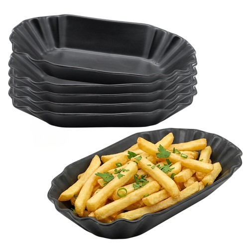 Porzellan pommesschale schwarz - porzellan,