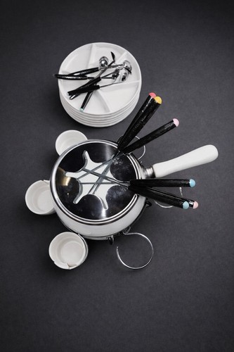 Fondue set mit zubehör - fondue-set,