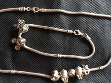 Original PANDORA 925 Sterling Silber Schlangenkette + Armband