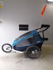 1 Croozer Kinderanhänger Kid Plus for 1 inkl. Zubehör. Neu gekauft im Jahr 2020.