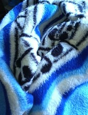 Wolldecke Dralon 150x200cm Vintage Wohndecke Schlafdecke 