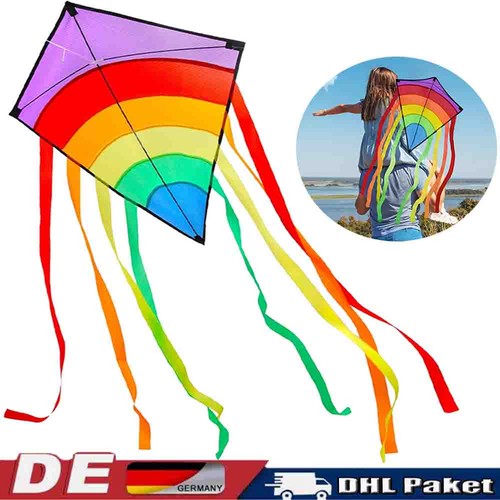 Drachen regenbogen einleiner - regenbogen,