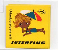 INTERFLUG KOFFERAUFKLEBER