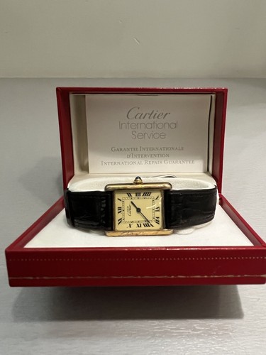 Cartier vermeil tank quarz - tank,