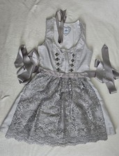 Neu - Spieth & Wensky Dirndl Gr. 42 Mini Taschen mit Reißverschluss  silbergrau