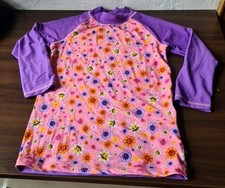 Emoji UV-Shirt Mädchen Gr. 146/152 langarm pink lila Schwimmshirt  Sonnenschutz