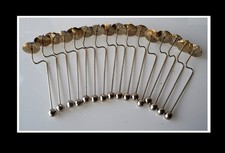 16 Pendelkerzenhalter silberfarben 19 cm für den Baumschmuck