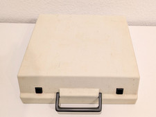 Schreibmaschine mechanisch Olympia Traveller de Luxe weiß Koffer Vintage