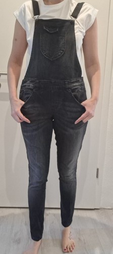 Only schwarze latzhose jeans - only,