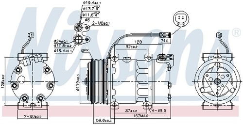 Nissens 89476 kompressor - nissens,