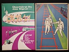 10 alte DB UVV DIN A2 Plakate