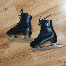 Schlittschuhe Kinder Gr 31,5 Eiskunstlauf schwarz 