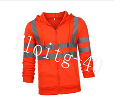 Fleece Warnjacke Herren Hoodie