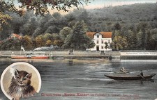 810728) AK Gruss vom Roten Kater im Fuldatal bei Kassel gelaufen 1910