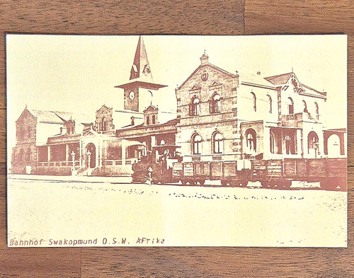 Alte ansichtskarte bahnhof v - alte,