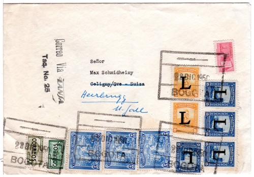 Kolumbien 1950 marken auf - 12,