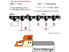 Sägekette 30cm Kette passend