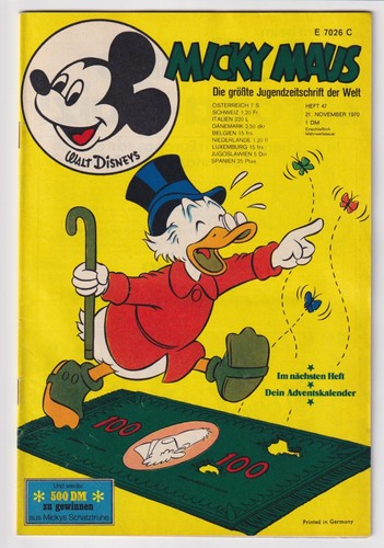 Micky maus 1970 heft - heft,