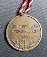 Sieger Medaille  "Hoherodskopf Bergturnfest 1968"  Der Hessische Turnerverband