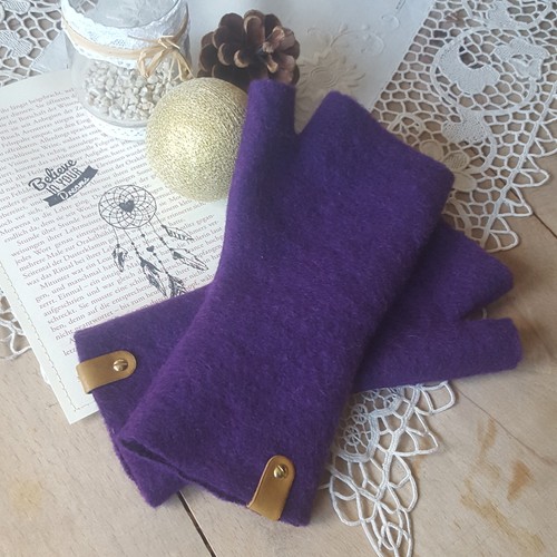 Woll walk arm handstulpen - walk, mit