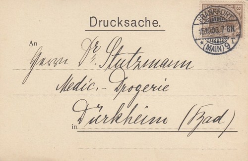 Frankfurt postkarte 1906 - frankfurt/m.,,