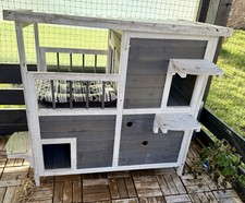 Outdoor Katzenhaus Zwei Etagen