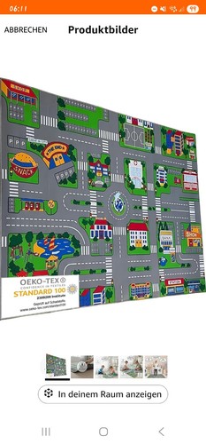 Auto spielteppich 100x150cm - auto,