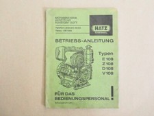Hatz E Z D V 108 Motor