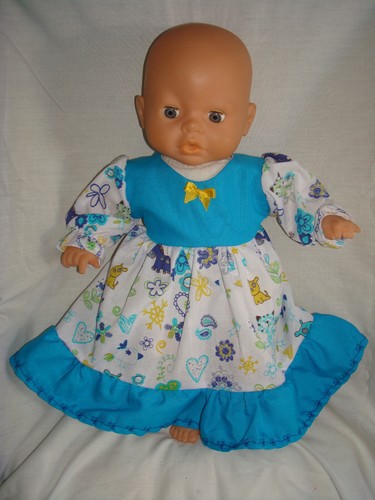 Handgefertigtes blaues kleid - handgefertigtes,