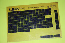 original Microfiche Kawasaki ZZR1100 ZX1100D Bj. 1995-1996 Explosionszeichnung