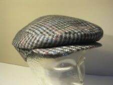 Schiebermütze Flatcap Favorit kariert grau Gr. 55 Vintage