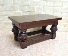 ANTIK! Couchtisch restauriert Gründerzeit Eiche Salontisch Beistelltisch