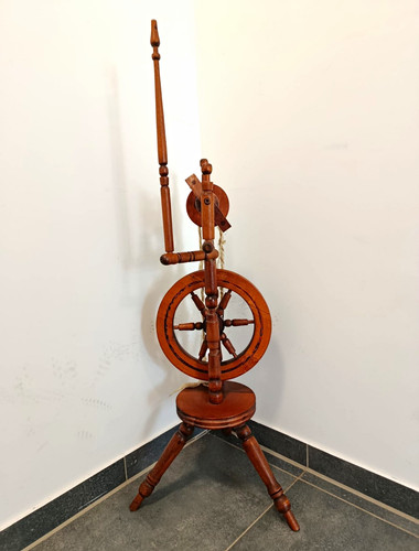 Vintage holz spinnrad - holz,