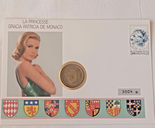 Numisbrief monaco princesse - la,