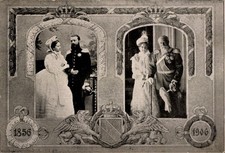 Ak Großherzog Friedrich I. von Baden, Luise von Preußen, Goldene... - 11079613