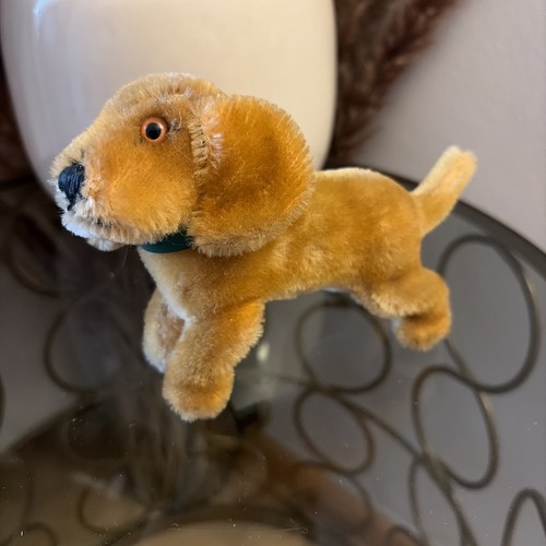 Vintage steiff hund bazi - vintage,