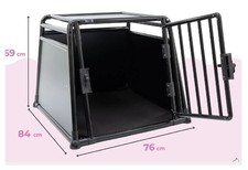 Hundebox Auto Hundetransportbox Kofferraum Hundekäfig B76xT84xH69cm MaxxPet