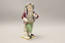 Vintage Sitzendorf Porzellan Figur Gärtnerkind
