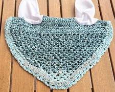 Fliegenhaube /Fliegenmütze/Fliegenohren Pferd/HANDMADE mit Strass