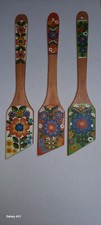 3x Holzlöffel, Deko Löffel groß ca 30 cm Lang, 5 cm Breit. Handgemalt unbenutzt 