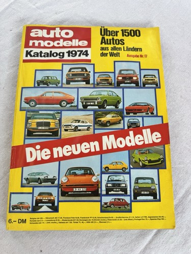 Auto modelle katalog 1974 - modelle, nr