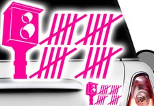 1x Blitzer Strichliste Blitzer Testwagen Aufkleber FUN Auto Shocker Sticker vag5