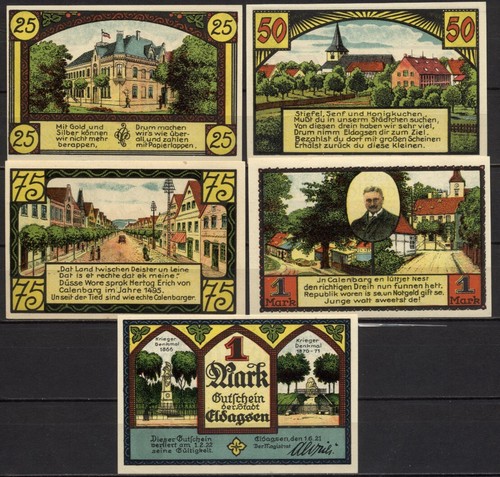 15507 5 x notgeld - 5,