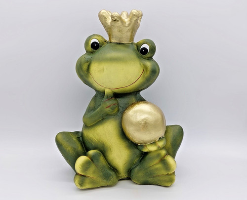Froschkönig figur keramik - froschkönig,